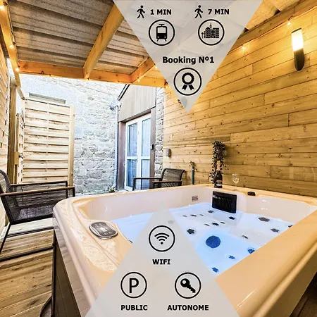 Romantique Jacuzzi Privatif Chauffe A 37 Gare *